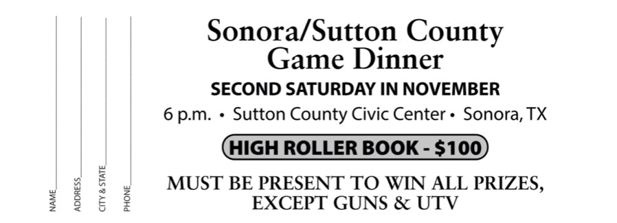 $100 High Roller Book